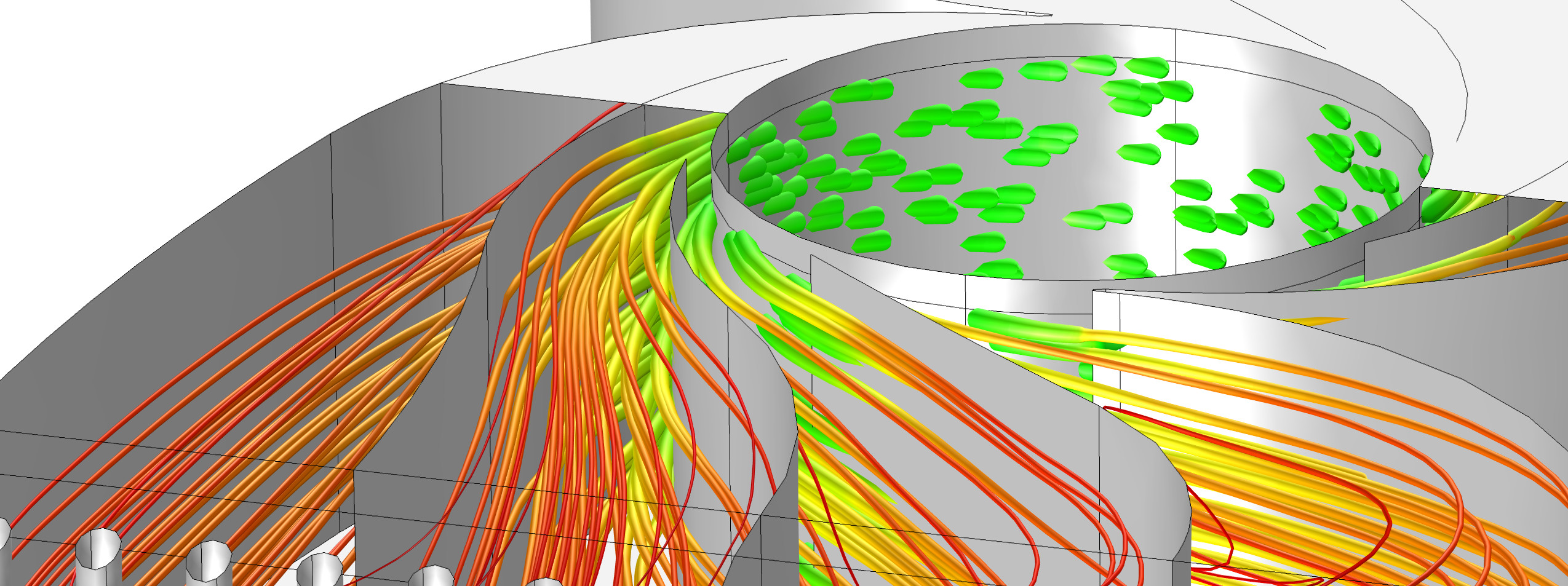 Swirling Flow and Particle Tracing